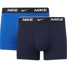 Nike Ropa interior de hombre Nike Trunk Logo Azul Negro (2 Unidades) - Blue