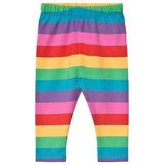 Frugi Libby Striped Leggings - Foxglove Rainbow Stripe