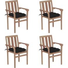 vidaXL 3073401 4-pack Trädgårdsmatstol