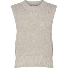 Only Paris Knitted Waistcoat - Pumice Stone