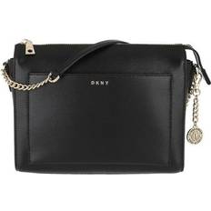 Dkny bryant sort DKNY Bryant Medium Box Crossbody Bag - Black/Gold