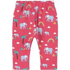 Frugi Libby Printed Leggings - Deep Pink Rainbow Walks