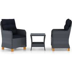 vidaXL 3060180 Loungesæt, 1 borde inkl. 2 stole