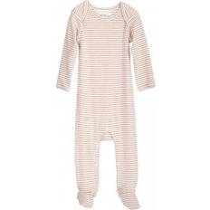 Serendipity Baby Suit Stripe - Clay/Offwhite