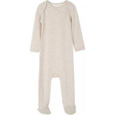 Serendipity Baby Suit Stripe - Oat/Offwhite