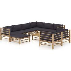 8 Loungesæt Havemøbler vidaXL 3058222 Loungesæt, 1 borde inkl. 8 sofaer