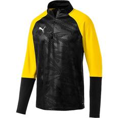 Fitness & Palestra - Giallo Maglioni Puma CUP Training Core 1/4 Zip Top Sweatshirt Men - Black/Cyber ​​Yellow