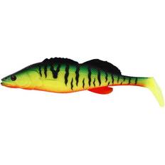 Plastique Appâts de Pêche Westin Leurre Souple Zander Teez Shadtail Coloris Crazy Firetiger, Long. 8,5cm