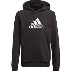 Adidas Boy's Logo Hoodie - Black/White (GJ6633)