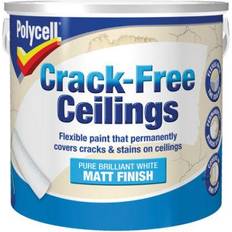 Polycell Crack-Free Ceiling Paint Pure Brilliant White 2.5L