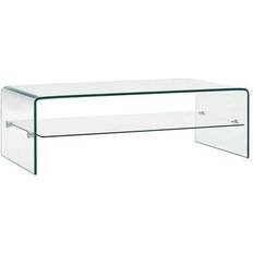 vidaXL Tempered Glass Soffbord 45x98cm