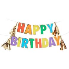 Ginger Ray Viirinauha Happy Birthday Monivärinen