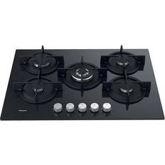 5 burner gas hob 75cm Hotpoint HGS72SBK