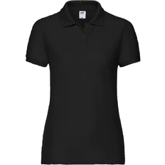 Fruit of the Loom Ladies 65/35 Polo Shirt - Black