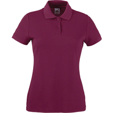 Fruit of the Loom Ladies 65/35 Polo Shirt - Burgundy