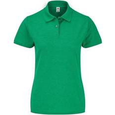 Fruit of the Loom Ladies 65/35 Polo Shirt - Heather Green