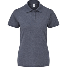 Fruit of the Loom Ladies 65/35 Polo Shirt - Heather Navy