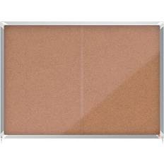 Nobo Premium Plus Cork Lockable Notice Board 18xA4