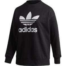 Adidas trefoil crew adidas Trefoil Crew Plus Size Sweatshirt - Black/White