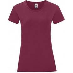 Fruit of the Loom Women's Iconic T-Shirt - Burgundy