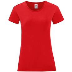 Fruit of the Loom Women's Iconic T-Shirt - Red