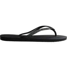 Havaianas Kid's Slim Glitter II - Black Dark Grey Metallic