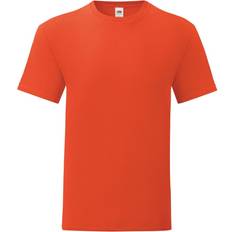 Fruit of the Loom Iconic T-shirt 5-pack - Flame Orange