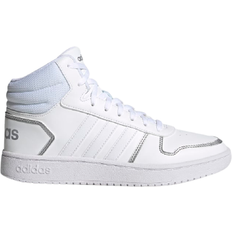 adidas Hoops 2.0 Mid W - Cloud White/Cloud White/Silver Metallic