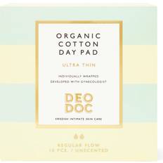DeoDoc Organic Cotton Day Pad 10-pak