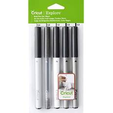 Stylos à bille Cricut Explore Multi Size Pen Set Black 5-pack