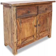 vidaXL Solid Recycled Wood Natural Aparador 75x65cm