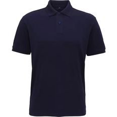 ASQUITH & FOX Super Smooth Knit Polo Shirt - Navy