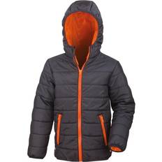 Result Junior/Youth Padded Jacket - Black/Orange (R233J-Y)