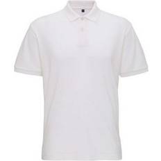 ASQUITH & FOX Super Smooth Knit Polo Shirt - White