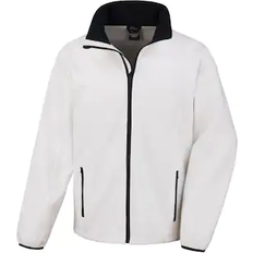 Softshell Jacket - White Jackets Result Mens Core Printable Softshell Jacket - White/Black