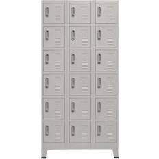 vidaXL Locker Cabinet Storage Cabinet 35.4x70.9"