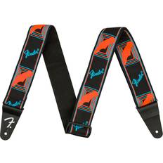 Fender Neon Monogram Strap Green/Orange