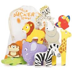 Giraffe Stacking Toys Le Toy Van Africa Stacker & Cotton Bag