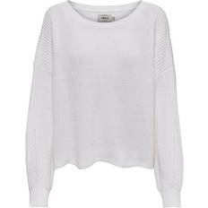Only Hilde Life L/S Pullover Knt - White