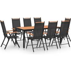 vidaXL 3070630 Ensemble repas de patio, 1 Table incluse 8 Chaises