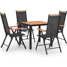 vidaXL 3070628 Patio Dining Set, 1 Table incl. 4 Chairs