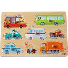 Steckpuzzles Haba Clutching Puzzle World of Vehicles 8 Pieces