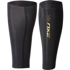 Juoksu - Musta Käsivarsi- ja Säärisuojat 2XU Compression Calf Guards - Black/Gold