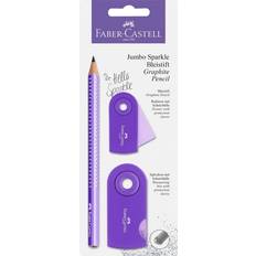 Purple Graphite Pencils Faber-Castell Jumbo Sparkle Bleistift Lilla Graphite Pencil