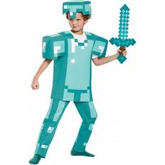 Minecraft fastelavn Disguise Minecraft Armor Børnekostume Deluxe