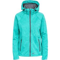 Trespass Angela Women's Windproof Softshell Jacket - Ocean Green Marl