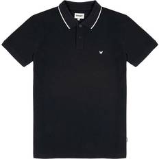 Wrangler Pique Short Sleeve Polo Shirt - Black