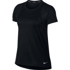 Løping T-skjorter Nike Run T-shirt Women - Black