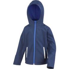 Kid's Core Hooded Softshell Jacket - Navy/Royal