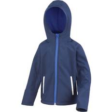 Jungen Shelljacken Result Kid's Core Hooded Softshell Jacket - Navy/Royal